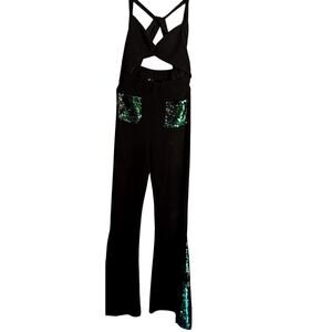 Revised Free People Black Jumpsuit XS
